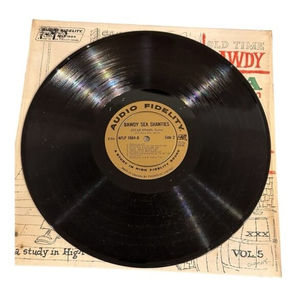 Oscar Brand And Dave Sear Old Time Bawdy Sea Shanties Vinyl LP - Picture 6 of 8